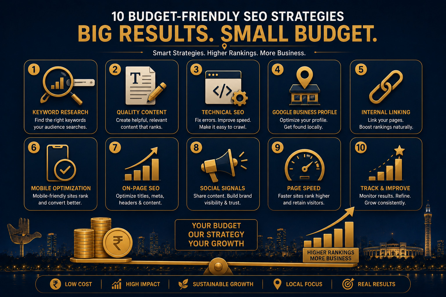10 Cost-Effective SEO strategies for Small Businesses
