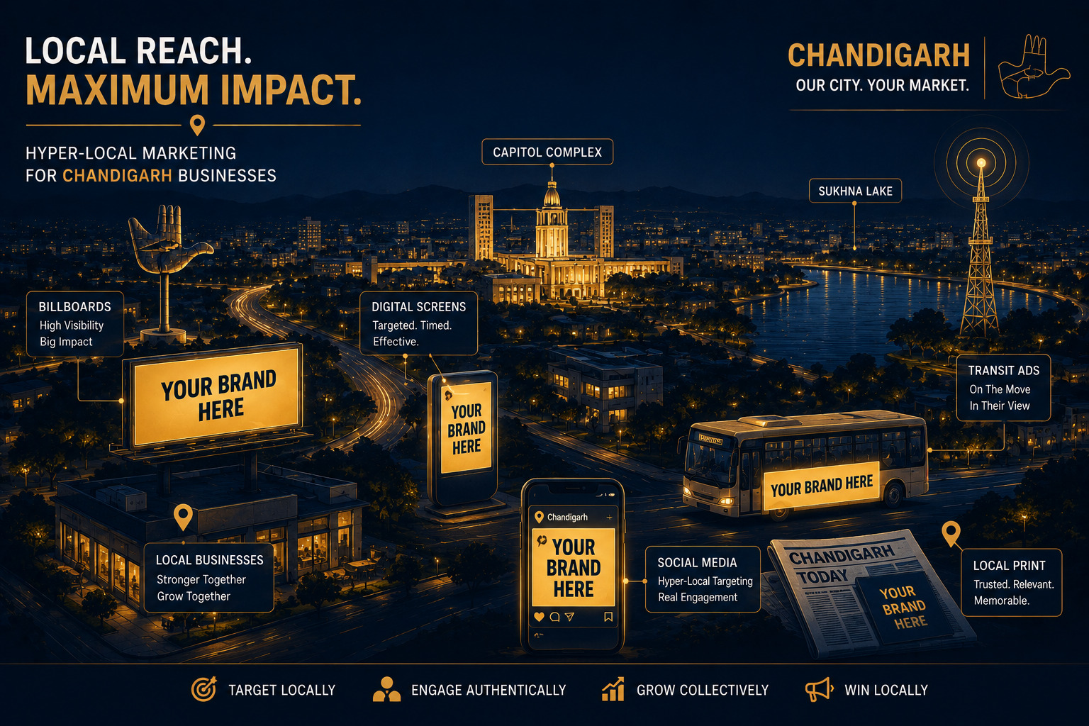 Why hire a local advertising company in Chandigarh?