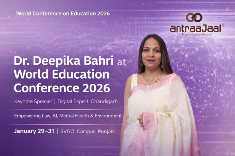 Dr. Deepika Bahri Represents Antraajaal at World Conference on Education 2026