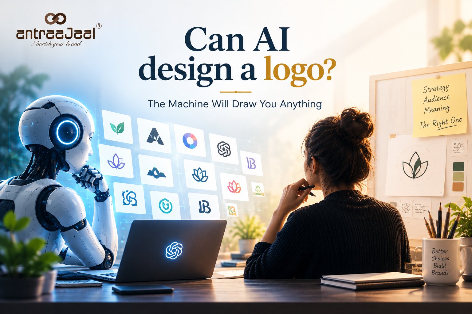 Can AI design a logo-Antraajaal